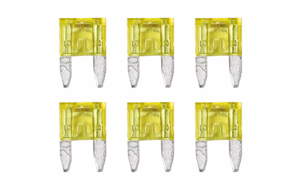 Lampa Smart Led, set 6 micro-fusibili lamellari con spia a led, 12/32V - 20A