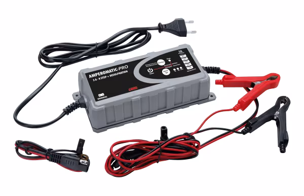 Lampa Amperomatic Pro, caricabatteria intelligente, 12V - 5A