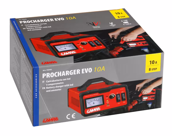 Lampa Procharger Evo 10A, caricabatteria 6/12V