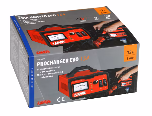 Lampa Procharger Evo 15A, caricabatteria 12/24V