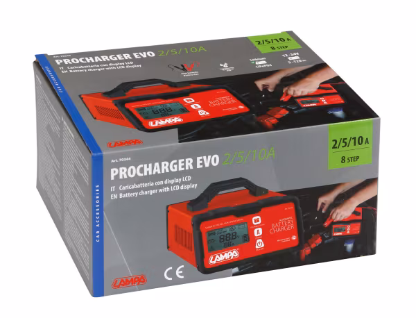 Lampa Procharger Evo 2/5/10A, caricabatteria 12/24V