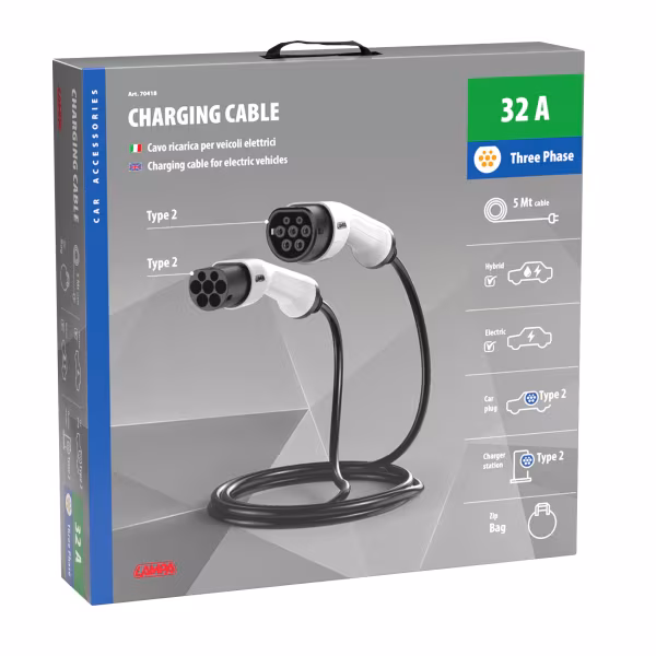 Lampa Cavo ricarica per veicoli elettrici - Trifase - 32A