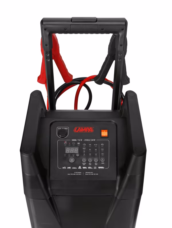 Lampa Caricabatterie professionale a carrello con funzione avviamento, 12/24V