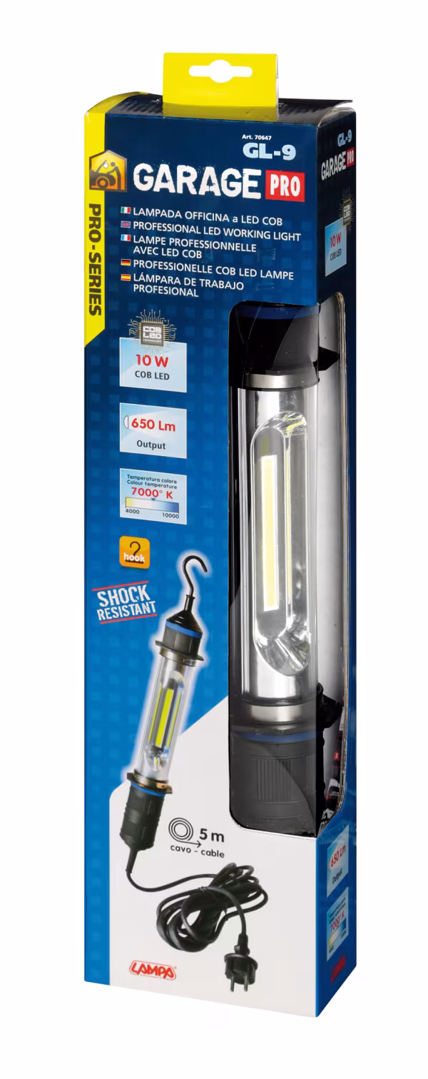 Lampa GL-9, lampada da officina a LED COB - 230V