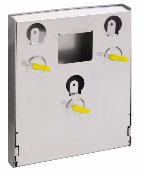 Lampa Dispenser in acciaio inox con serratura per guanti monouso
