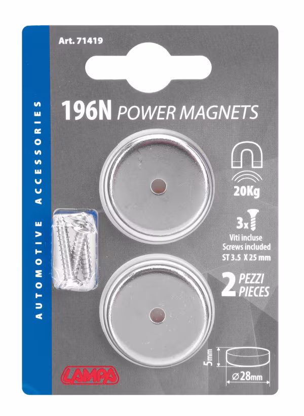 Lampa Dischi magnetici al neodimio, 2 pz