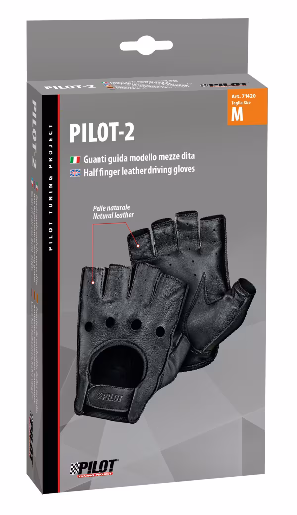 Pilot Pilot-2, guanti guida mezze dita