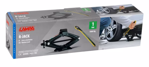Lampa Cric a pantografo con cricchetto - 1.000 kg