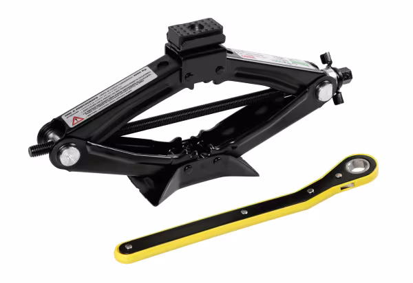 Lampa Cric a pantografo con cricchetto - 1.000 kg
