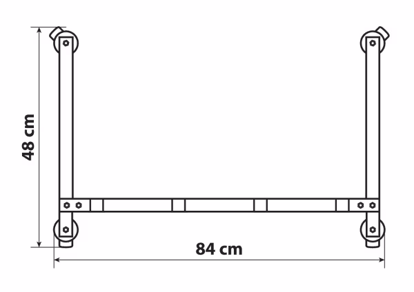 Lampa Rastrelliera per 4 sollevatori idraulici