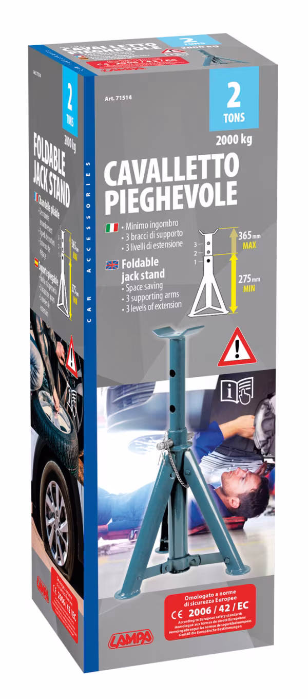 Lampa Cavalletto treppiedi pieghevole - 2.000 kg