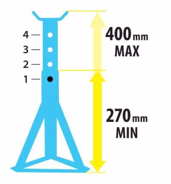 Lampa Cavalletto treppiedi pieghevole - 3.000 kg
