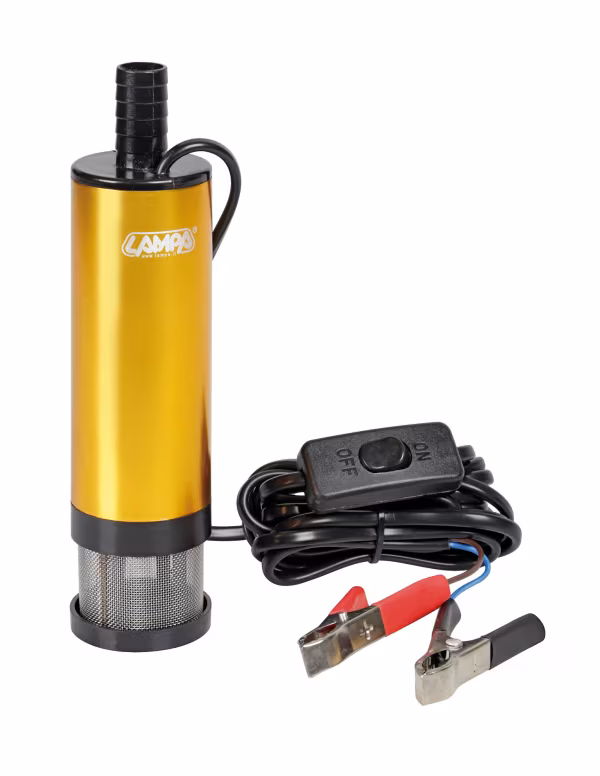 Lampa Pompa aspira liquidi elettrica ad immersione, 12V - 50W - 30 L/min
