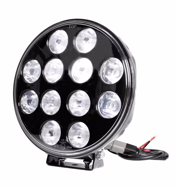 Lampa Orion, proiettore supplementare a 12 Led - 12/24V - Ø 215 mm - Nero
