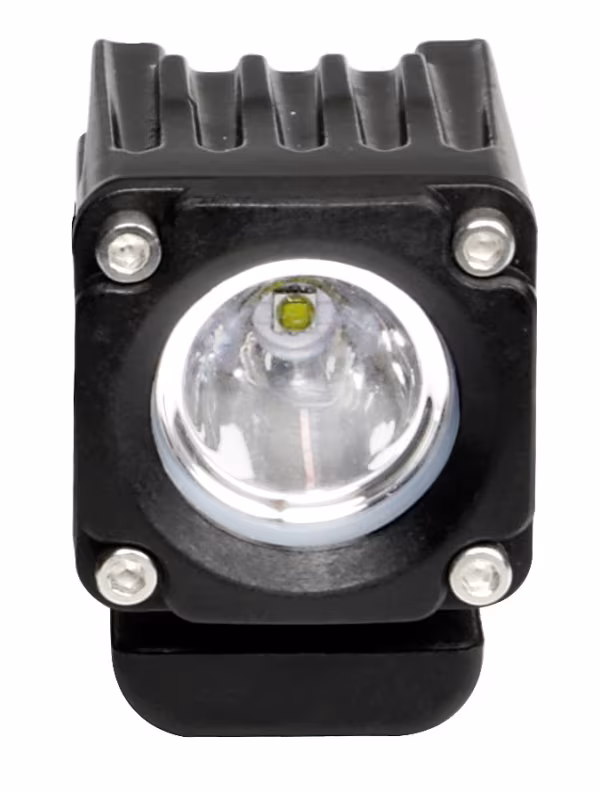 Lampa WL-19, faro ausiliario a 1 Led - 12/24V - Luce focalizzata - Bianco