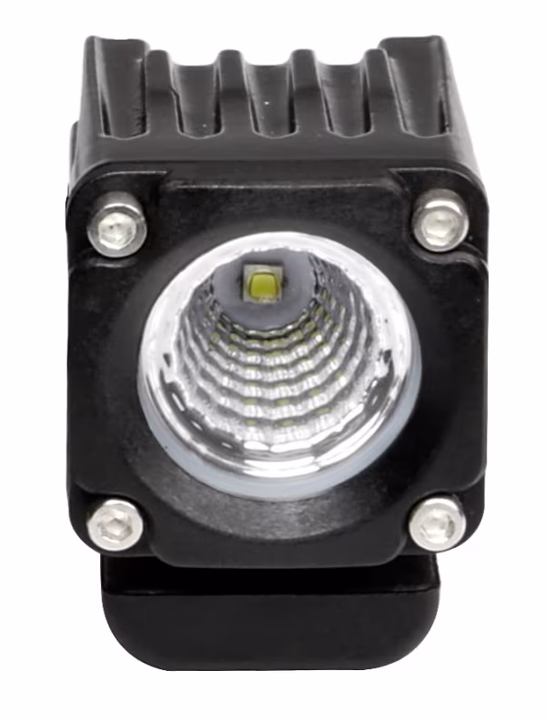 Lampa WL-19, faro ausiliario a 1 Led - 12/24V - Luce ampia - Bianco