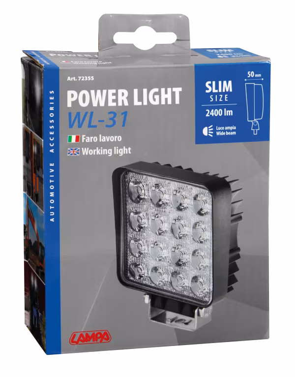 Lampa WL-31, faro ausiliario a 16 Led - 12/24V