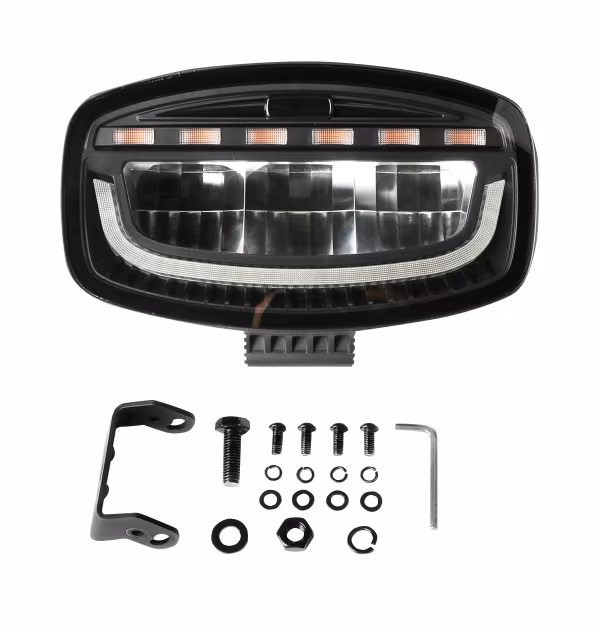 Pilot Glare Oval-Pro, faro supplementare multifunzione - 12/24V