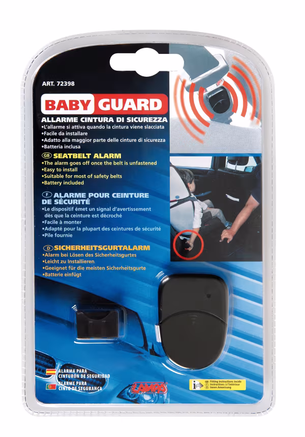 Lampa Baby Guard, allarme cintura di sicurezza