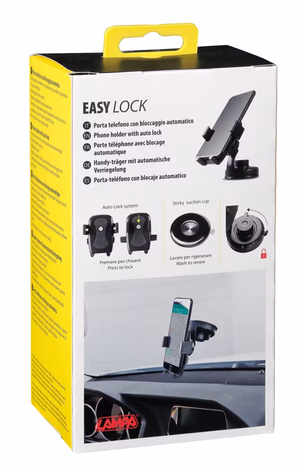 Lampa Easy-Lock, portatelefono con bloccaggio automatico