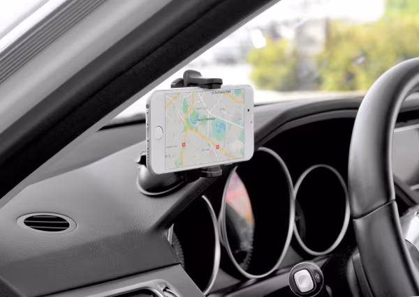 Lampa Atmos Fin, porta telefono con ventosa adesiva
