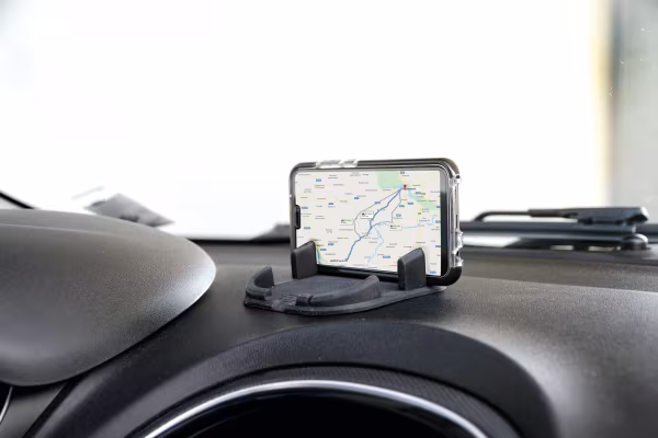 Lampa Phone-Mat, portatelefono e portaoggetti in silicone