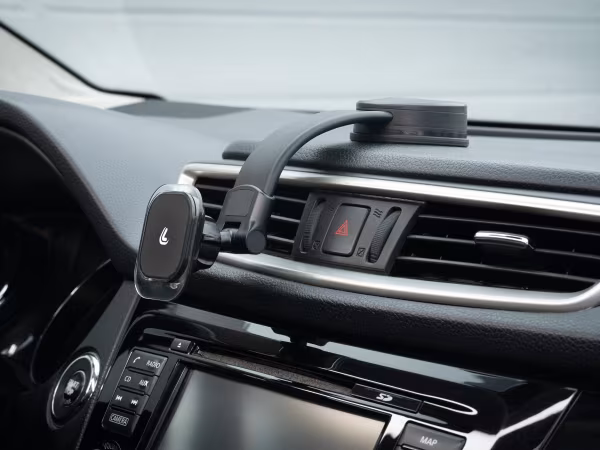 Lampa Magneto Flex, porta telefono magnetico con ventosa adesiva a basso profilo