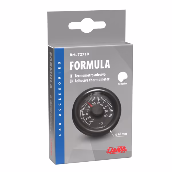 Lampa Formula, termometro adesivo