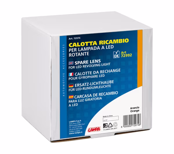 Lampa Calotta ricambio per luce di segnalazione art. 72992/72994