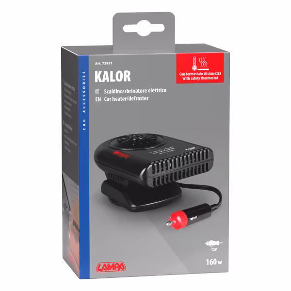 Lampa Kalor, scaldino / sbrinatore elettrico 12V, 160 W