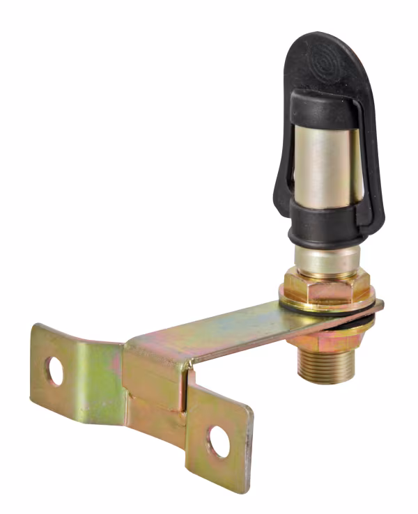 Lampa Fix-5, Staffa con perno e spinotto DIN per luce di segnalazione, attacco tubolare