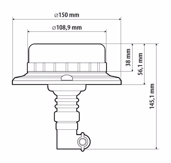 Lampa RL-25, luce di segnalazione a Led, 12/24V