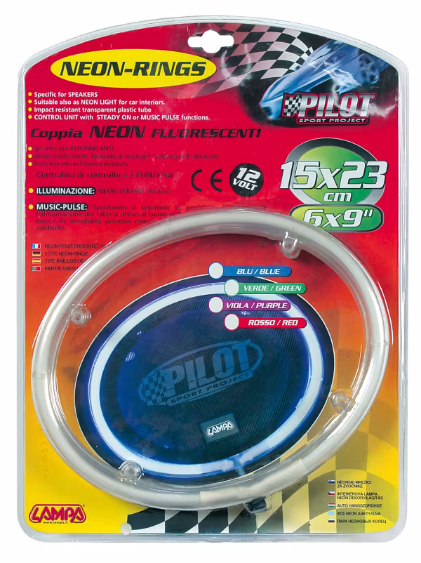 Pilot NR-1523, Neon Rings 12V - 15x23 cm - Verde