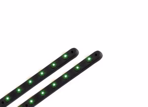 Pilot Led-Colour Snake 6 Led, 12V - 2x12,5 cm - Verde