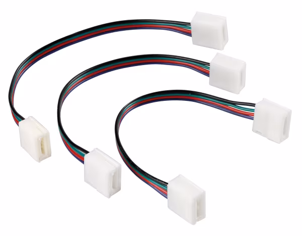 Lampa Connect-2, Connettori con prolunga per strisce a Led RGB, set 3 pz