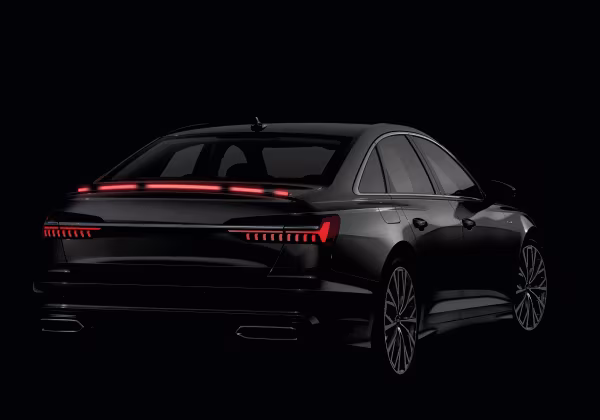 Pilot Spoiler carbon-look adesivo con integrata striscia luminosa a led rossi - 120 cm - 12V
