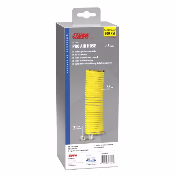 Lampa Tubo a spirale con raccordi - max 14 bar / 200 psi