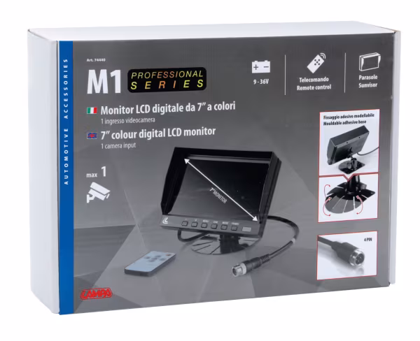 Lampa M1, Monitor LCD 7\", Cam 1