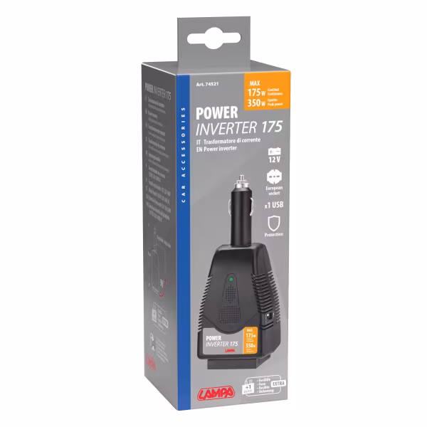 Lampa Power Inverter 175, trasformatore 12V > 220V
