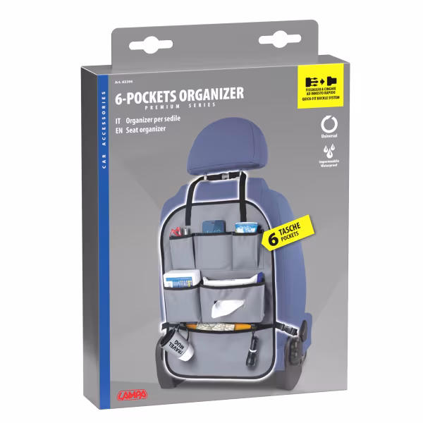 Lampa Premium, organizer per sedili, 6 tasche