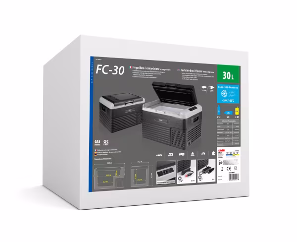 Lampa FC-30, frigorifero/congelatore a compressore, 30 litri, 12/24V + 220V