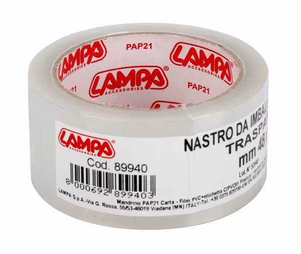 Lampa Nastro pacchi trasparente mm 48 x 66 mt. in BOPP, adesivo acrilico