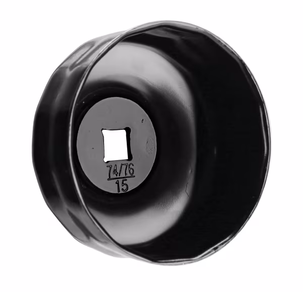 Lampa Chiave svita filtro a tazza per filtro olio per filtro Ø 74-76 mm con 15 lati