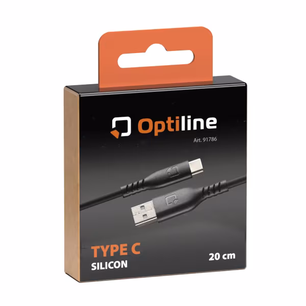 Optiline Cavo in silicone Usb A > Usb Type C