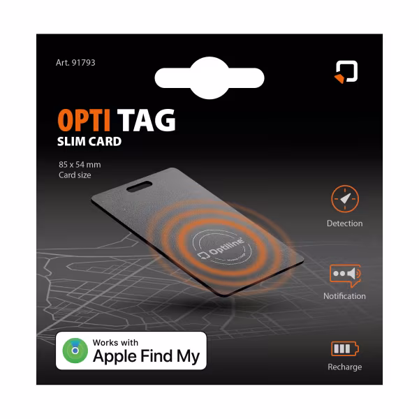 Optiline OptiTag Slim Card, tessera con localizzatore integrato
