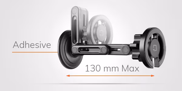 Optiline Mag Pro Fold, porta telefono magnetico con braccio orientabile e ripiegabile