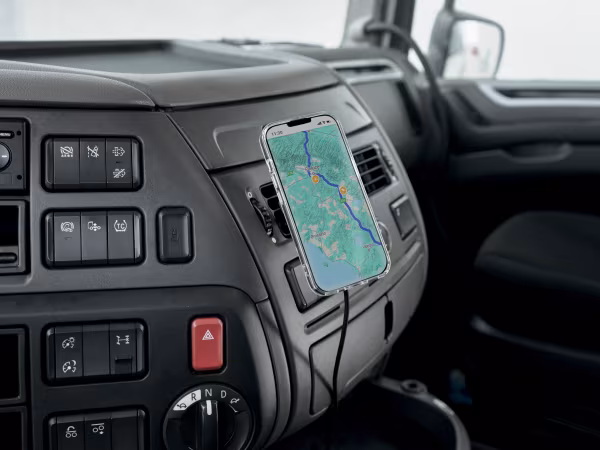 Optiline Mag Wireless Airvent, Porta telefono magnetico per bocchetta d’aerazione con ricarica wireless