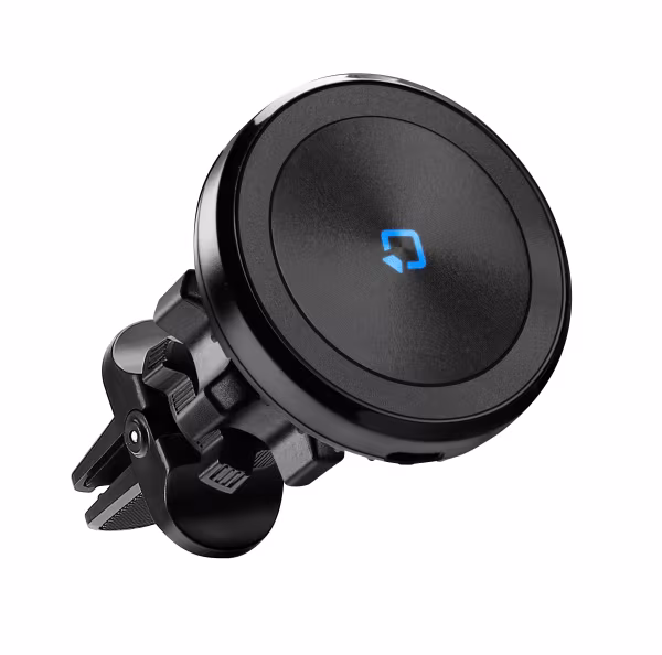 Optiline Mag Wireless Airvent, Porta telefono magnetico per bocchetta d’aerazione con ricarica wireless