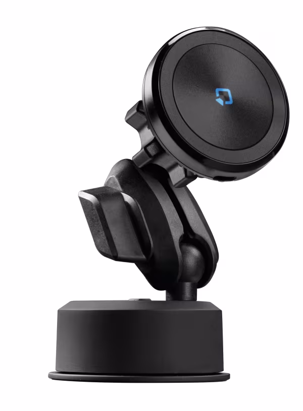 Optiline Mag Wireless Orbit, Porta telefono magnetico con ricarica wireless e attacco a ventosa adesiva
