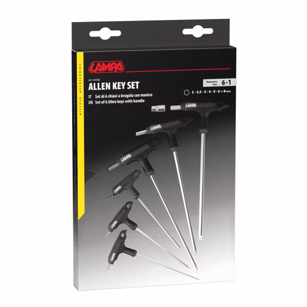 Lampa Set 6 chiavi esagonali a brugola con manico